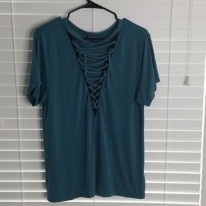 Deep V-Neck Shirt